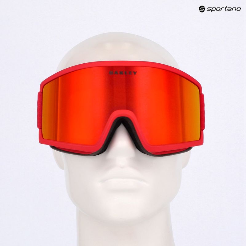 Oakley Target Line M redline/fire iridium ski goggles 10