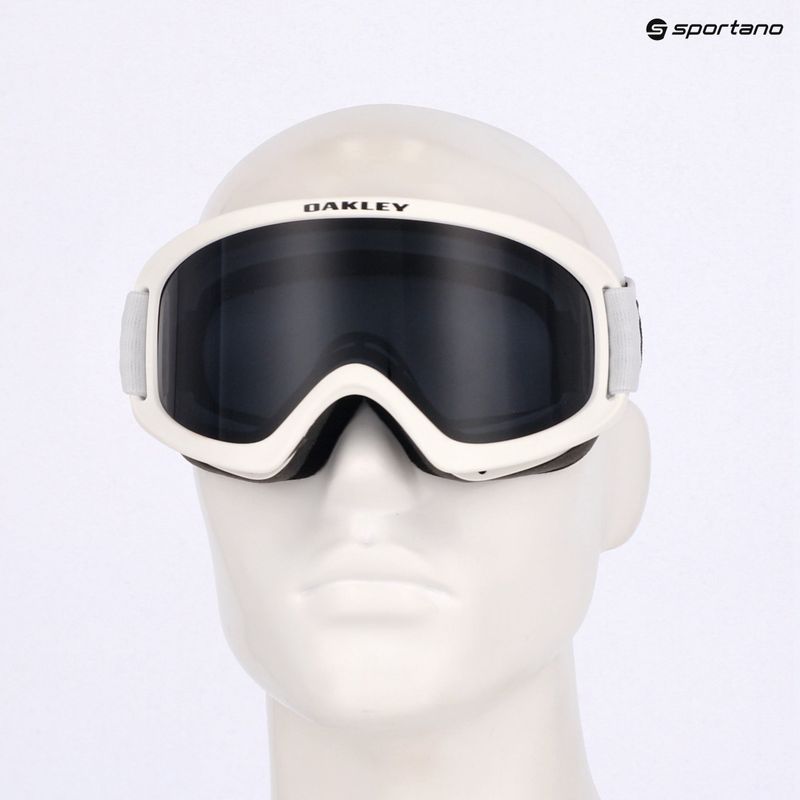 Oakley O-Frame 2.0 Pro S matte white/dark grey ski goggles 6