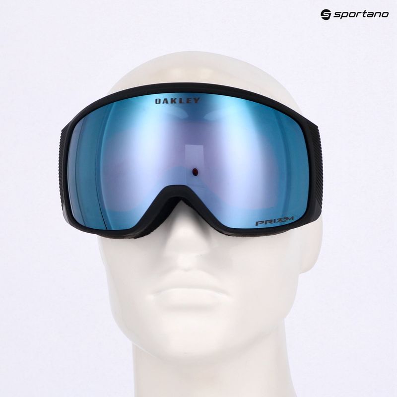 Oakley Flight Tracker M factory pilot black/prizm snow sapphire iridium ski goggles 6