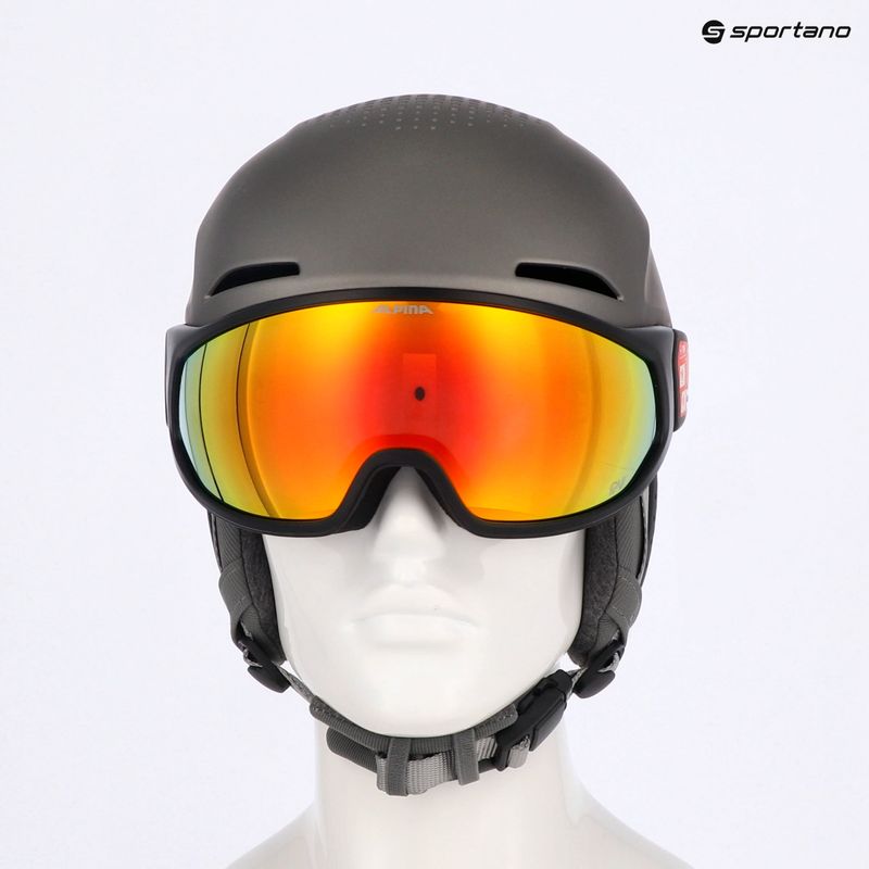 Alpina Oro QV Mips gunmetal matt ski helmet 8