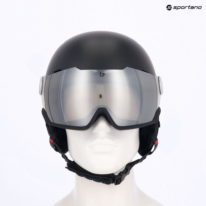 Ski helmet Bollé Might Visor titanium red matte/brown gun 11