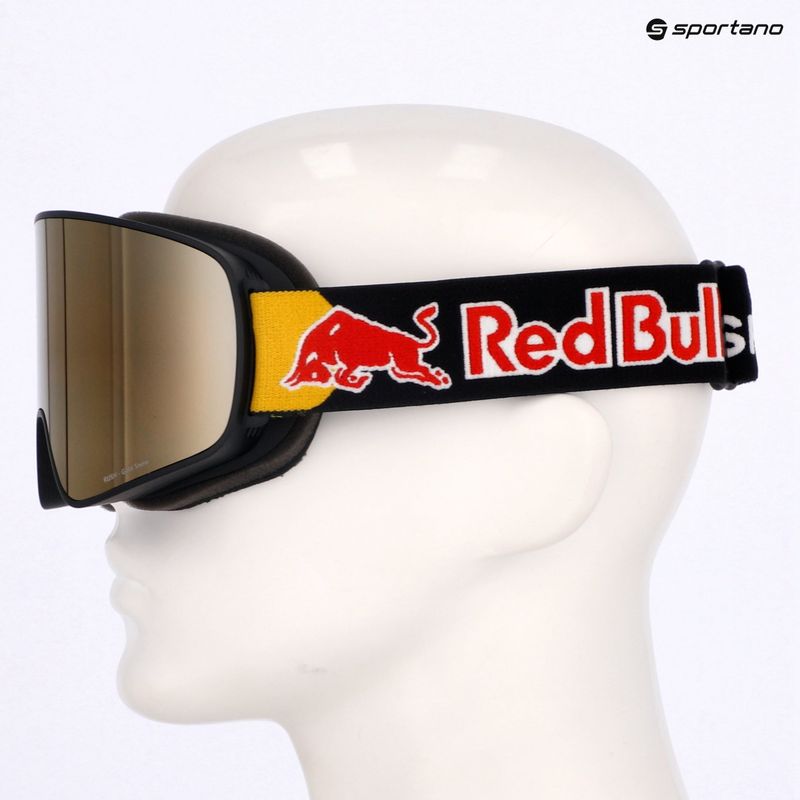 Red Bull SPECT Rush black/gold snow ski goggles - orange with gold mirror 6