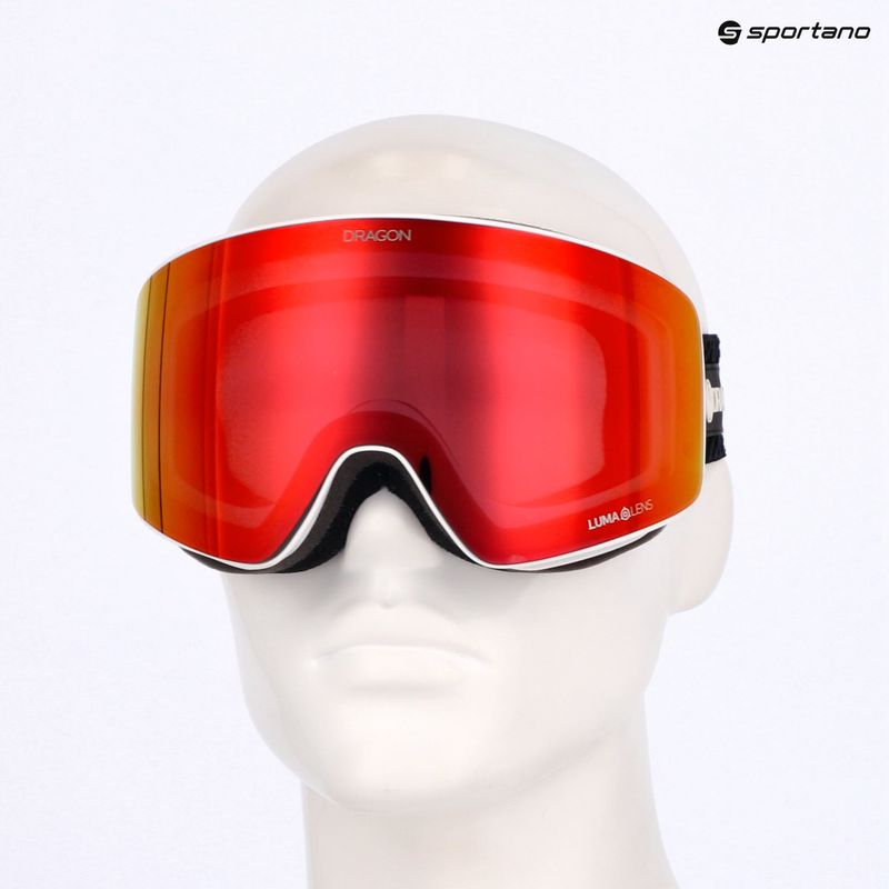 DRAGON PXV icon/lumalens red ion+lumalens light rose ski goggles 8