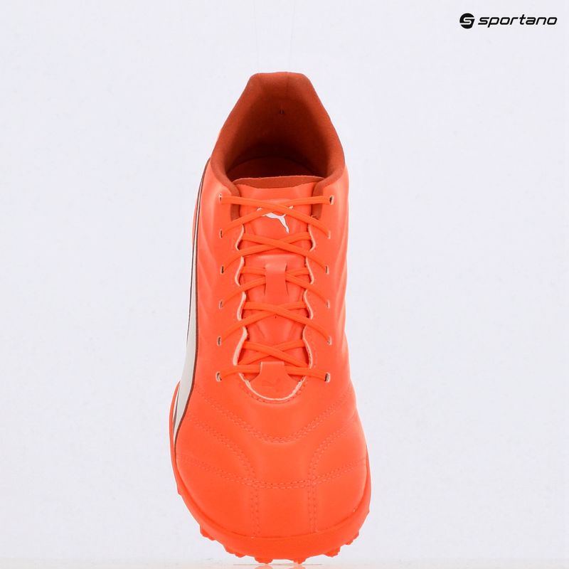 Men's football boots PUMA King Pro TT glowing red/ puma white/ red fire 9