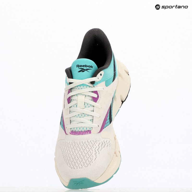 Reebok Zig Dynamica 5 chalk/ai aqua/vintage chalk running shoes 9