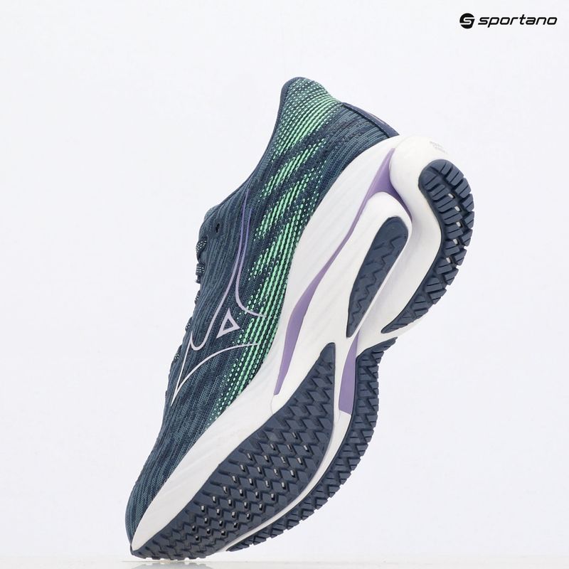 Women's running shoes Mizuno Wave Rider 28 citadel/white/ neo mint 10