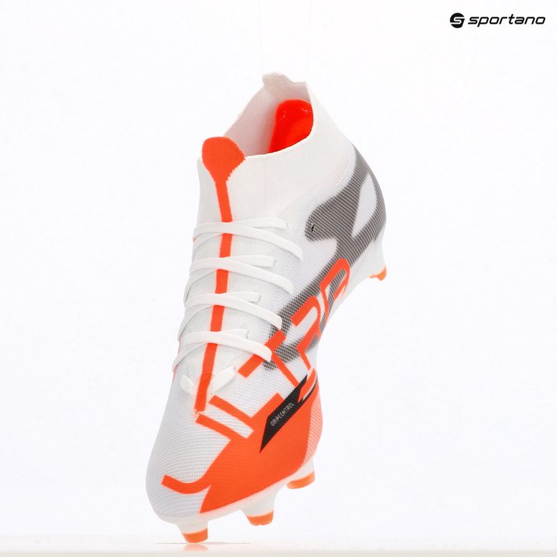 Men's football boots PUMA Ultra 5 Match+ FG/AG puma white/puma black/glowing red 9