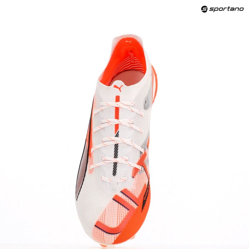 Men's PUMA Ultra 5 Ultimate FG football boots puma white/puma black/glowing red 12