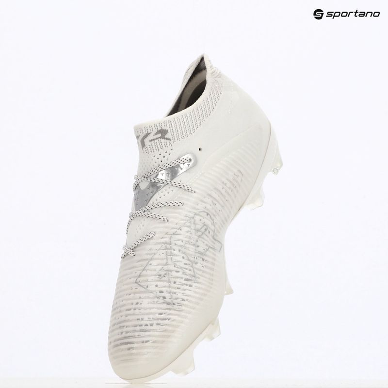 Men's football boots PUMA Future 8 Ultimate FG puma white/matte silver 9