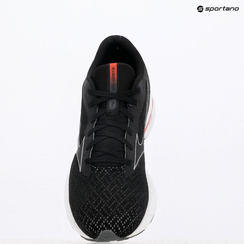 Men's running shoes Mizuno Wave Prodigy 6 black/galaxy silver/high risk red 9
