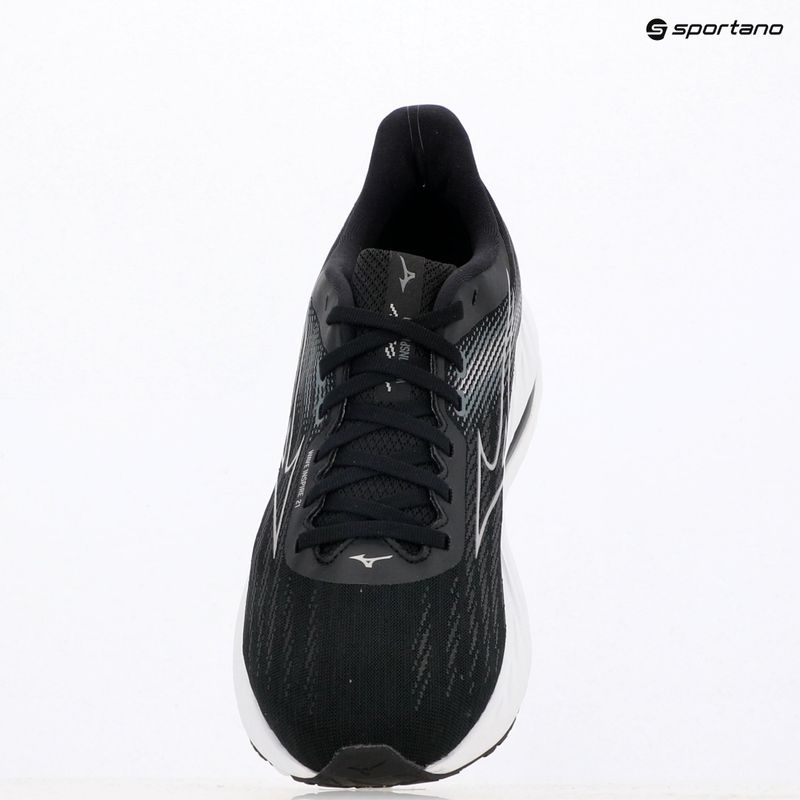 Men's running shoes Mizuno Wave Inspire 21 black/silver/metallic gray 9