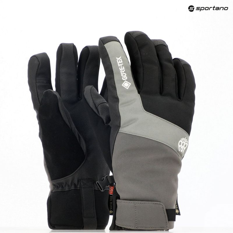 Men's 686 Gore-Tex Linear Under Cuff Snowboard Gloves black 8