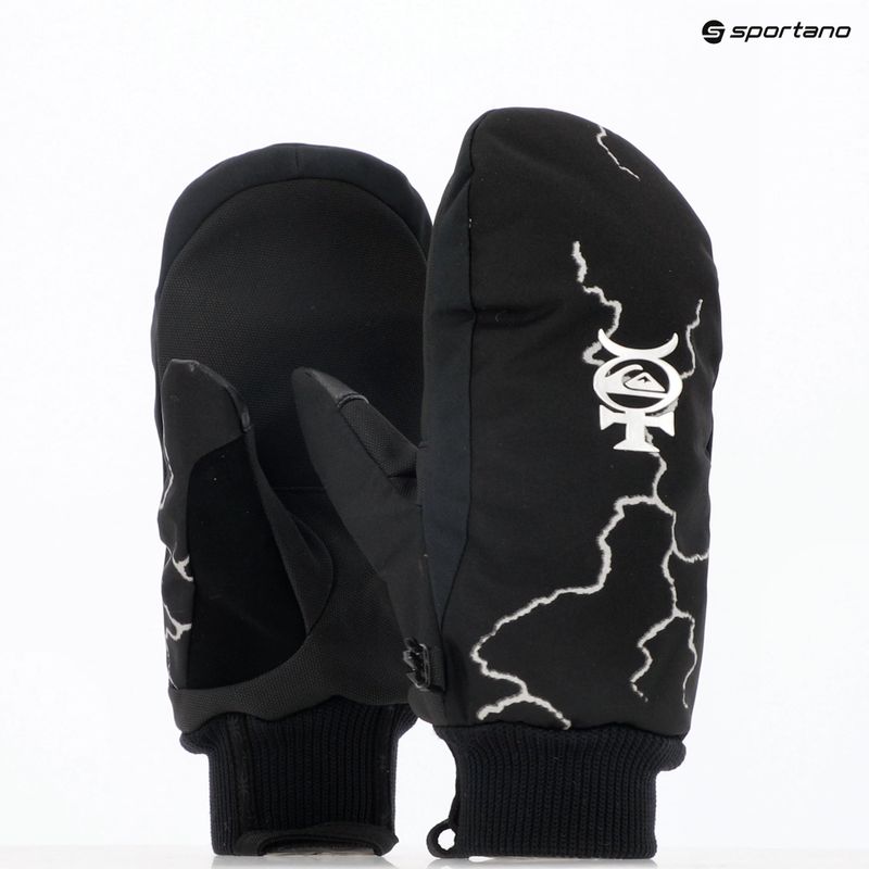 Men's snowboard gloves Quiksilver Method Mitt high energy black reflective 7