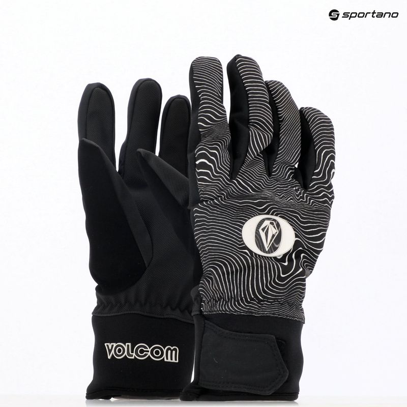 Men's Volcom V.Co Crail snowboard gloves black print 6