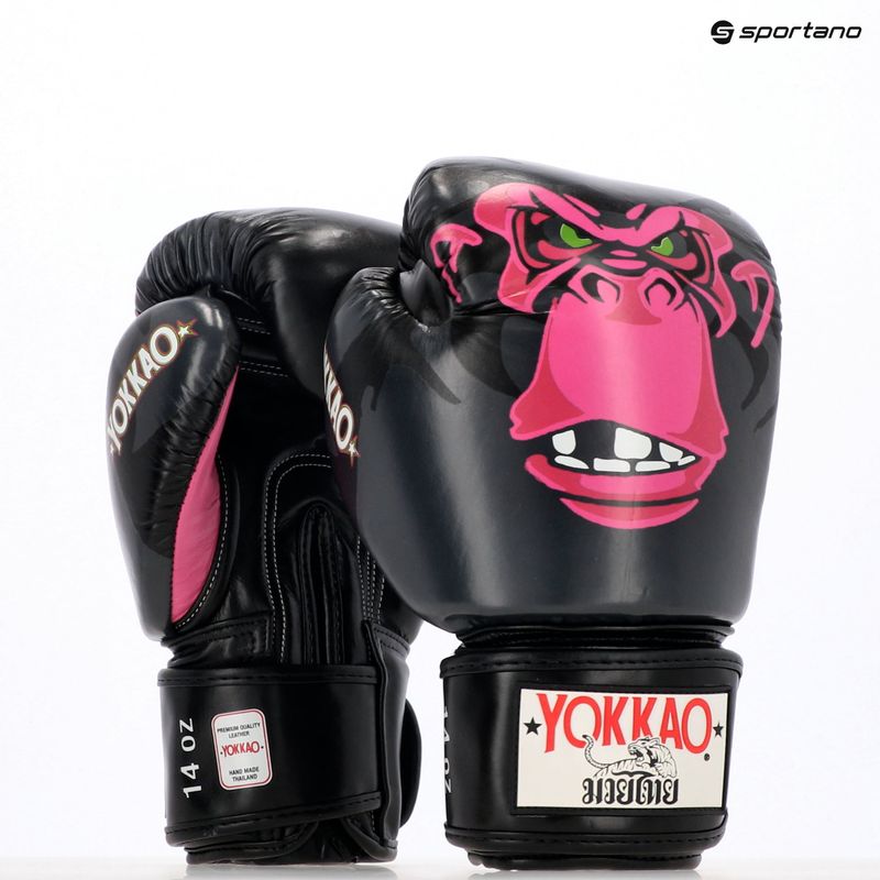 Men's boxing gloves YOKKAO Primate black 8