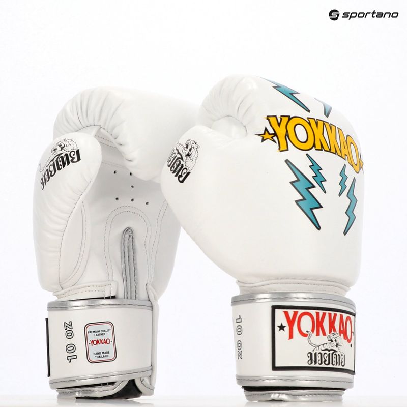Men's boxing gloves YOKKAO Stadium white 8