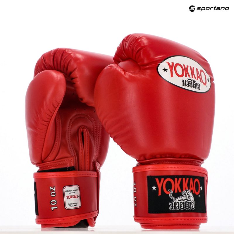 Men's boxing gloves YOKKAO Matrix red 5