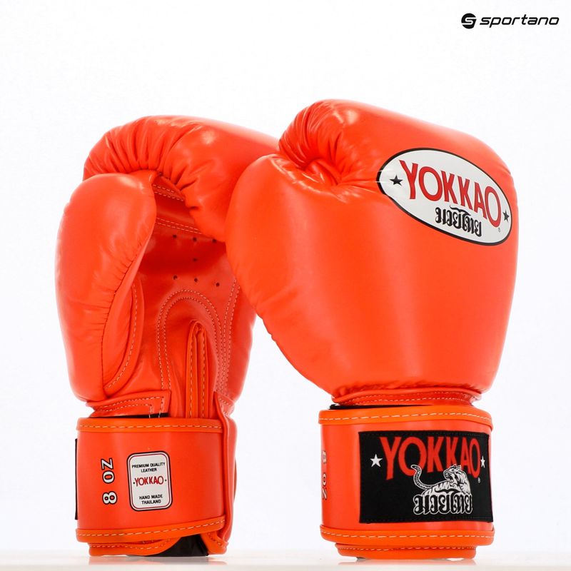 YOKKAO men's boxing gloves Matrix orange ibis 8