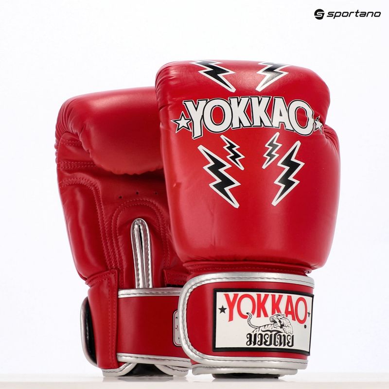 Men's boxing gloves YOKKAO Stadium red 8
