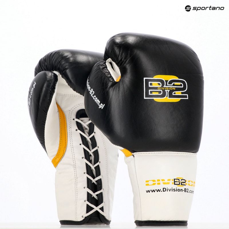 DIVISION B-2 boxing gloves DIV-PFG1500 Pro 3-Layer Foam black/white 8
