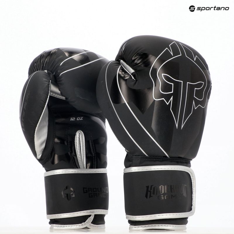Ground Game Logo 3.0 boxing gloves black 8