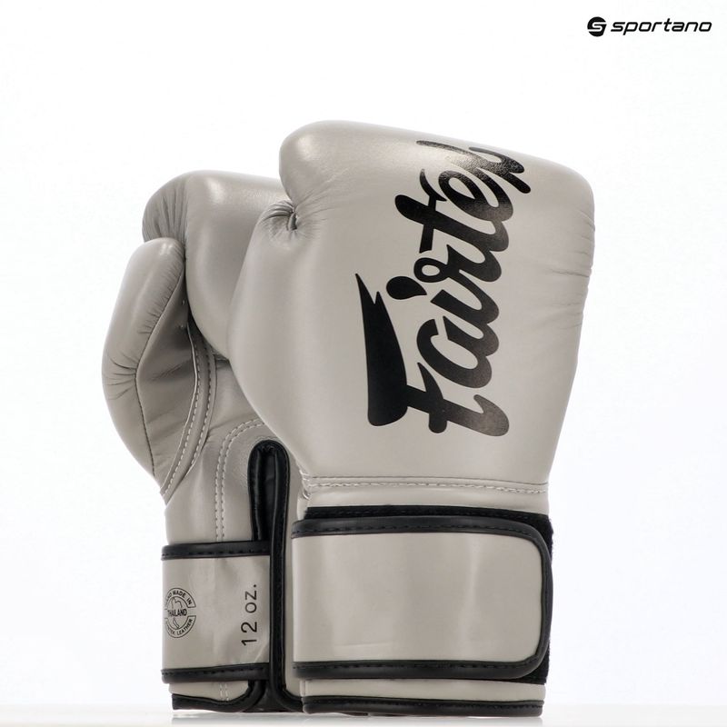 Fairtex Microfiber gray barefinger gloves 13