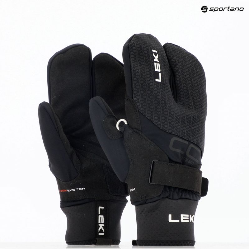 LEKI CC Thermo Shark Lobster Ski Gloves (2+2) black 10