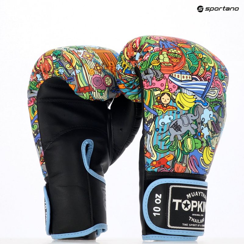 Top King Boxing Culture black TKBGCT-TH-SL-BK boxing gloves 7