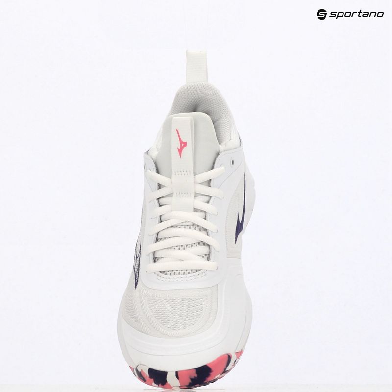 Mizuno Wave Luminous 3 volleyball shoes white/violet indigo/camellia rose 9
