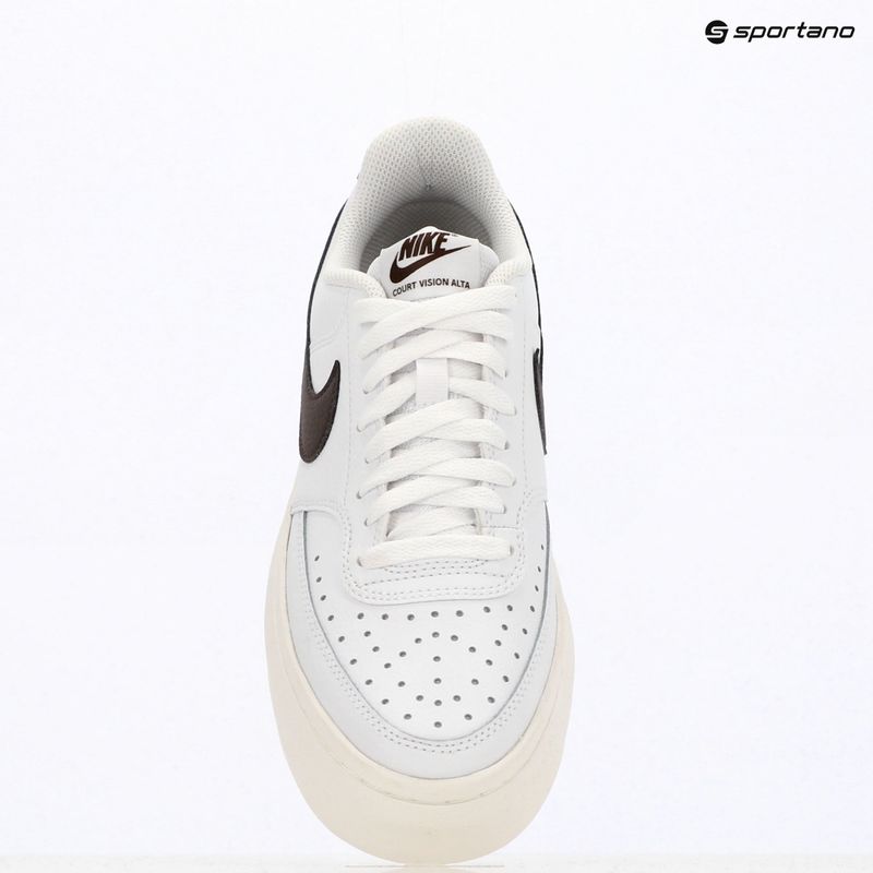 Nike Court Vision Alta white/sail/ baroque brown women's shoes 9