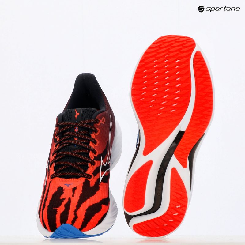 Running shoes Mizuno Wave Rider 28 ignition red/white/baseball blue 11