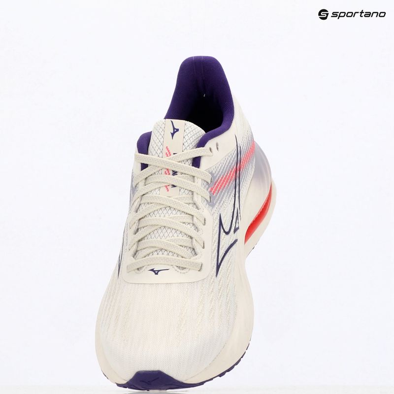 Women's running shoes Mizuno Wave Inspire 21 snow white/vintage indigo/camellia rose 14