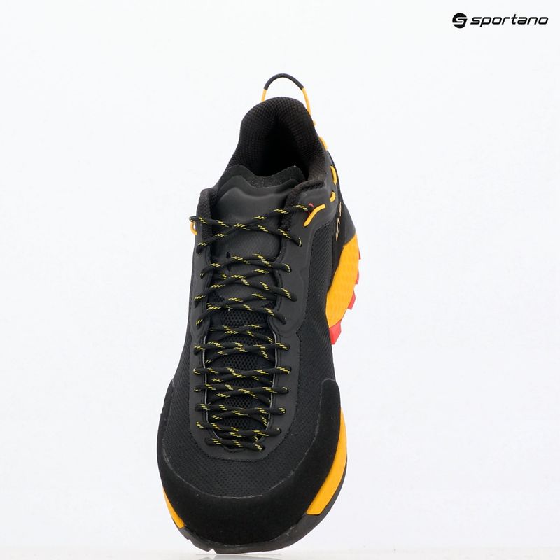 Men's La Sportiva TX Guide approach shoe black/ yellow 9