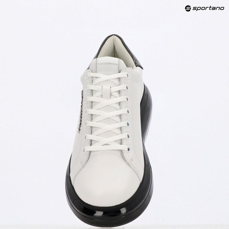 KARL LAGERFELD men's Kapri Kushion white leather w/black shoes 9