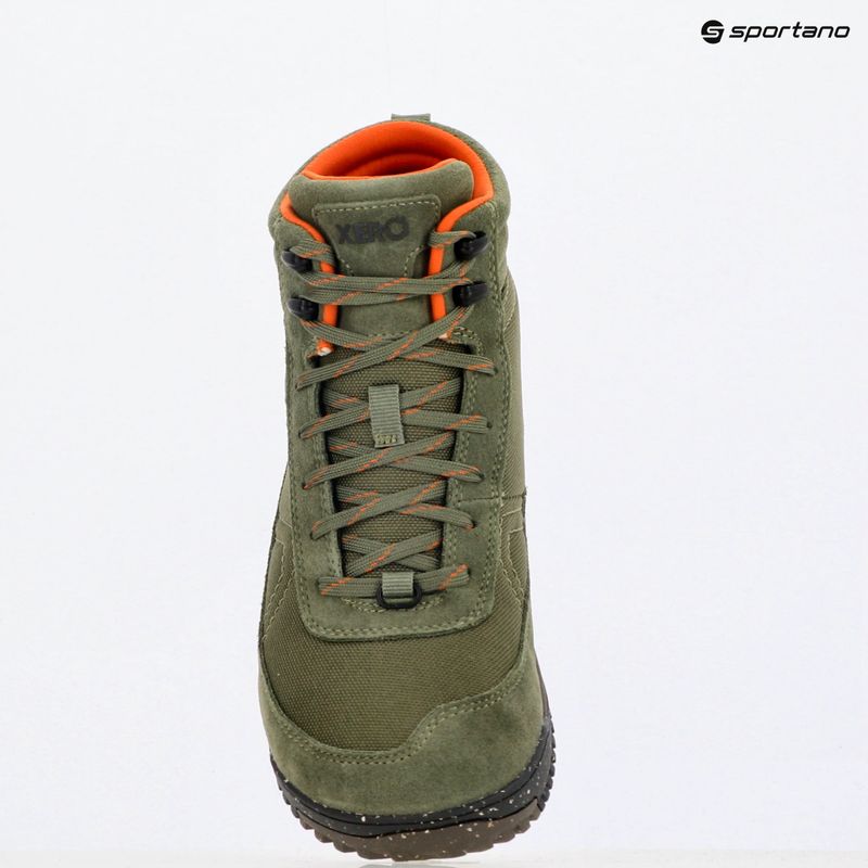 barefoot women's Xero Ridgeway olive boot 9