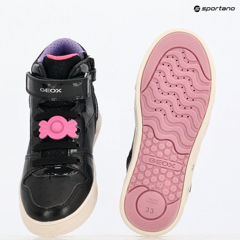 Geox Skylin black/fuchsia children's shoes 12