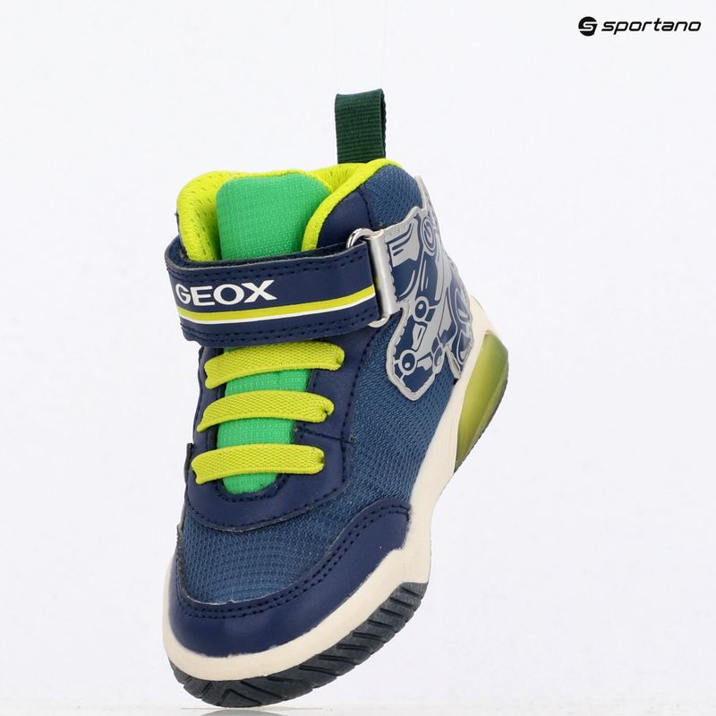Geox Inek navy/lime green children's shoes 10