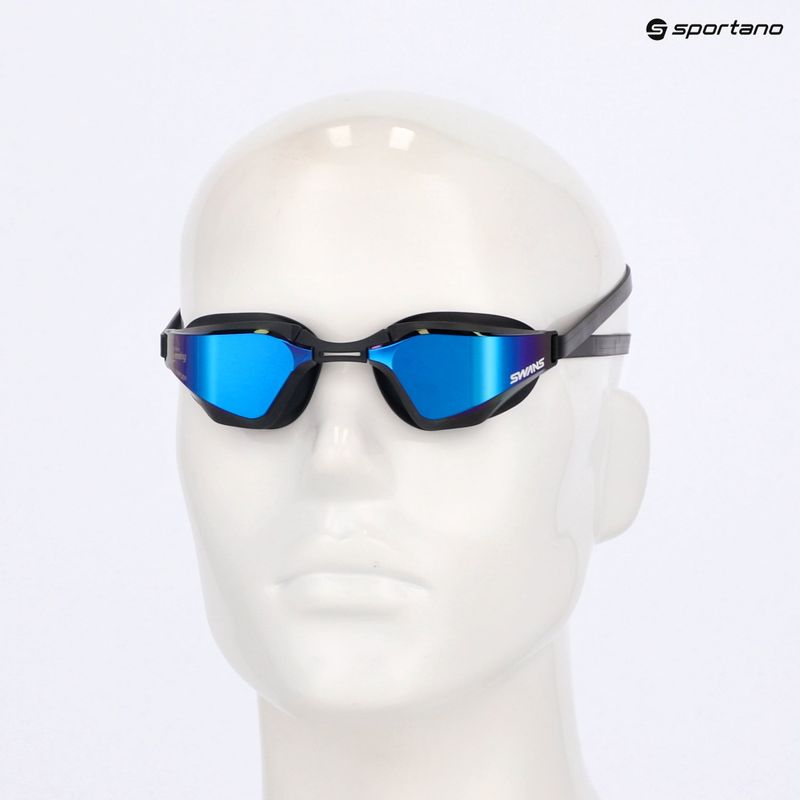 SWANS BG-SR-72M blackened/ blue mirror swimming goggles 7