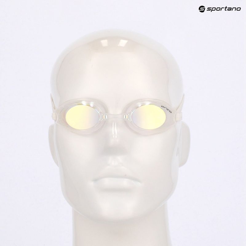 Orca Killa Speed white/mirror swimming goggles 7