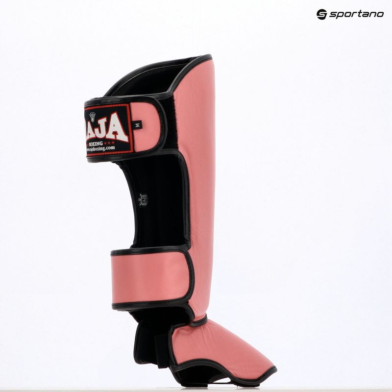 Tibia and foot protectors RAJA BOXING Lightweight Shin Guards Genuine Leather pink 8