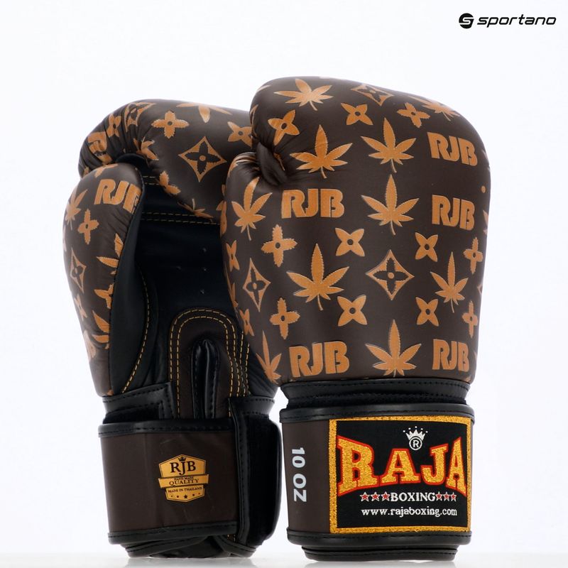 Boxing gloves RAJA BOXING Brown Weed 8