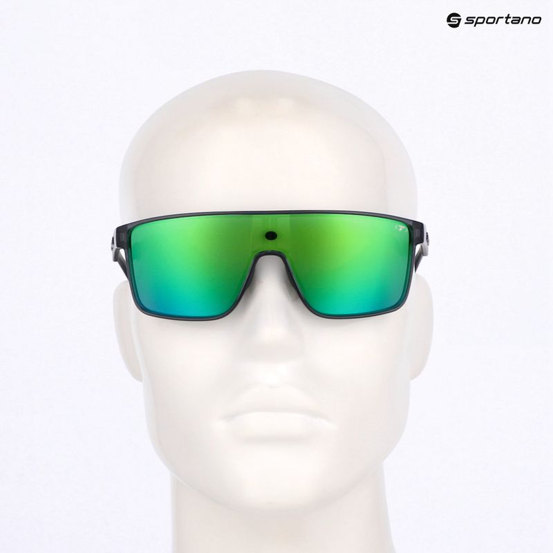 Tifosi Sanctum crystal smoke/smoke green sunglasses 6