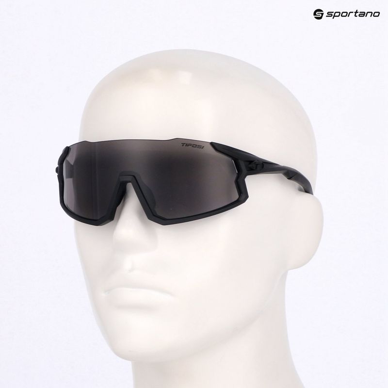 Tifosi Stash blackout/smoke/ac red/clear sunglasses 8