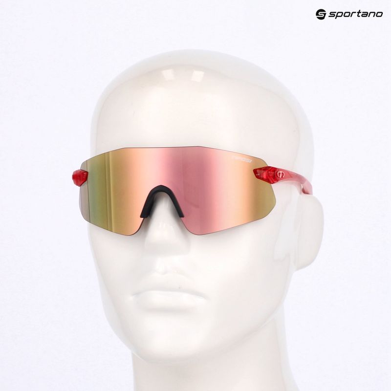 Tifosi Vogel SL gloss crystal pink/pink mirror sunglasses 9