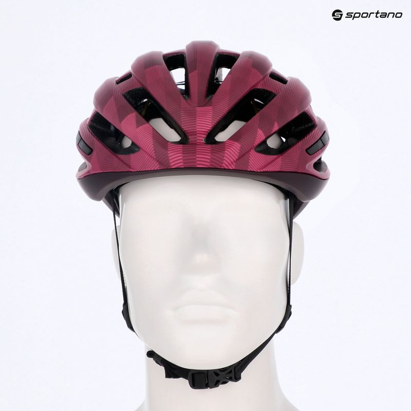 Giro Agilis Integrated MIPS matte dark cherry towers bike helmet 13