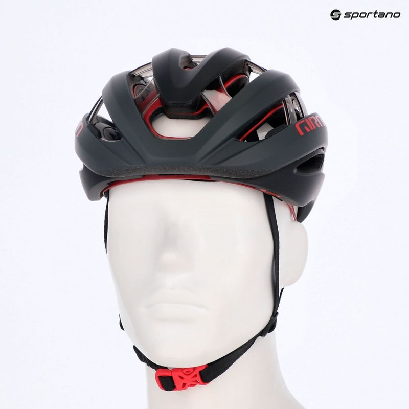 Giro Aries Spherical MIPS matte carbon red bike helmet 13