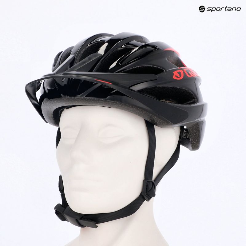 Giro Raze matte black vermillion children's bike helmet 11