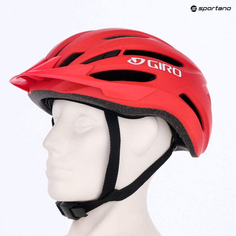 Giro Register II matte bright red/white children's bicycle helmet 13