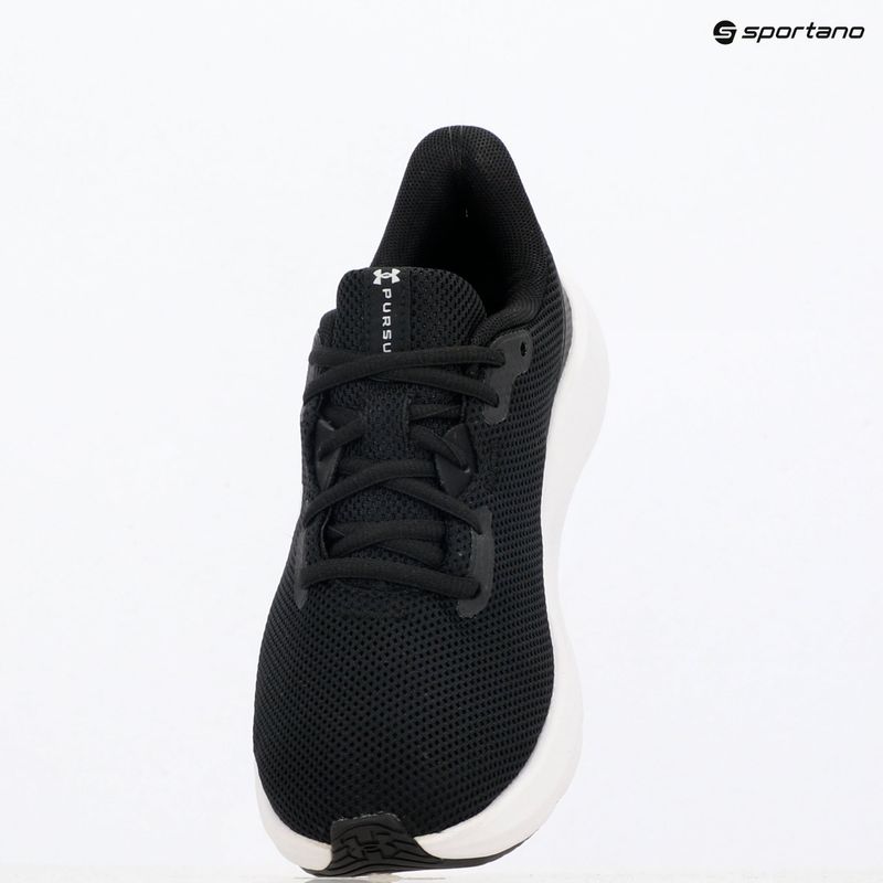 Women's running shoes Under Armour Charged Pursuit 4 black/black/white 9