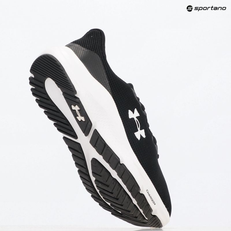 Men's running shoes Under Armour Charged Pursuit 4 black/black/white 9